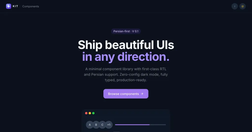 Screenshot of Kit