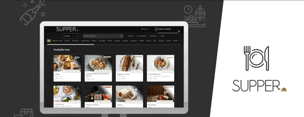 Screenshot of Supper London
